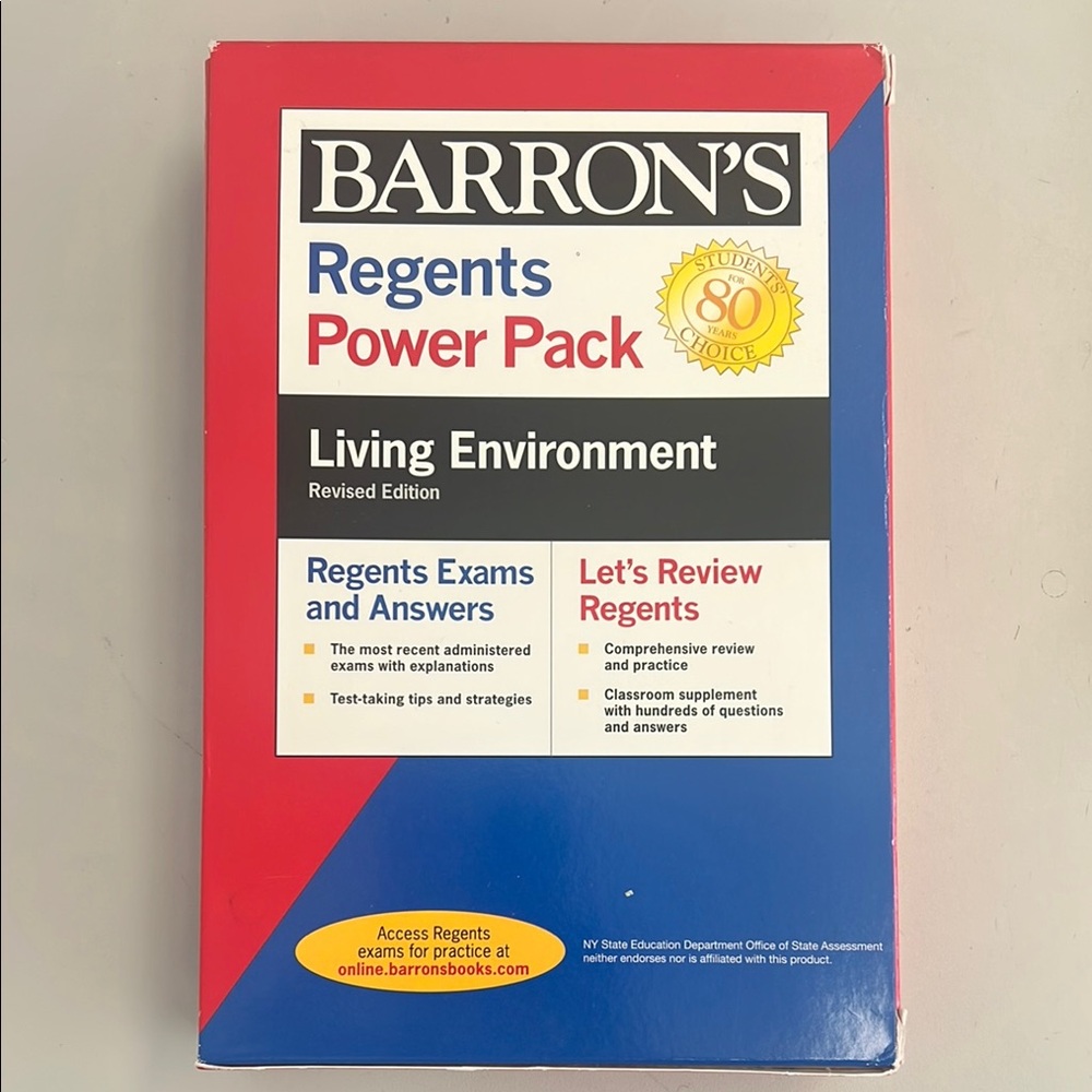 Barron's Regents Power Pack Living Environment